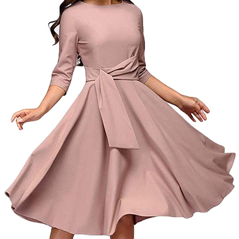 Pink Midi Dress